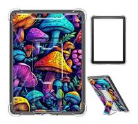 Case for 6" All New Kindle 10th Generation 2019 Release,Clear TPU Shockproof Stand Bumper Back Cover Transparent Case for Kindle 10th Gen 2019,Colorful Mushroom
