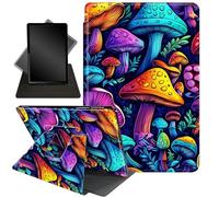 Case for 6" All-New Kindle (11th Generation, 2022 Release),360 Degree Rotating Stand Smart Protective Cover Case,ONLY Fit 6 inch Basic Kindle 11th Generation 2022 Release,Colorful Mushroom