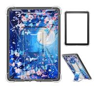 Case for 6" All-New Kindle(11th Generation 2024/2022 Release),Clear TPU Shockproof Stand Bumper Back Cover Transparent Case for Kindle 2024/2022 11th Gen e-Reader,Blue Moon and Butterfliy