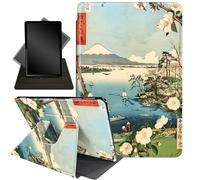 Case for 6" Amazon Kindle 10th Generation (2019 Released),Mxfdegf 360 Degree Swiveling Stand Protective Cover with Auto Sleep/Wake,for 6" Kindle 10th Gen 2019,Mountain and Floral