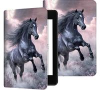 Case for 6" Kindle 11th Gen 2022 & 2024 Release, Slim Lightweight Durable Cover for 6 inch Kindle 2022/2024, Shockproof PU Leather Case with Stand & Auto Sleep/Wake, Running Horse
