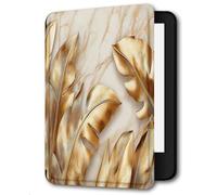 Case for 6" Kindle 11th Generation 2024 and 2022,Premium PU Leather Smart Cover with Auto Sleep/Wake for Kindle,Luxury Banana Leaf