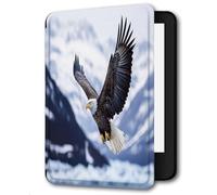 Case for 6" Kindle 11th Generation 2024 and 2022,Premium PU Leather Smart Cover with Auto Sleep/Wake for Kindle,Snow Mountain Eagle