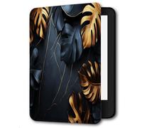 Case For 6" Kindle（2019,Model: J9G29R)10th Generation PU Leather Case For Kindle (10th) Smart Sleep/Wake Kindle Cover,Marble Monstera