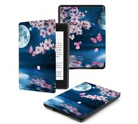 Case for 6" Kindle Paperwhite 5/6/7th Generation Case 2012-2017 Version (Model No. EY21 & DP75SDI) - Lightweight Protective Cover with Auto Sleep/Wake,Floral Lake Moon