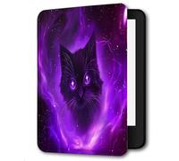 Case for 6" Kindle Paperwhite 5th/6th/7th Generation 2012/2013/2015,Lightweight PU Cover Fit Old Generation Kindle Paperwhite 5 6 7 Gen,Starry Sky Cat