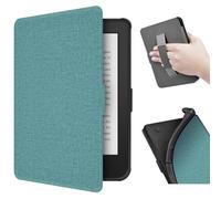 Case for 6" Kobo Clara BW Only - Ultra Slim PU Leather Smart Cover with Auto Sleep and Wake, Premium Protective Case with hand strap for Kobo Clara BW (Green)