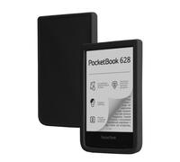 Case for 6" Pocketbook Touch HD 3, Slim Liquid Silicone, 3-Layer Full Covered Soft Gel Rubber, Non-Slip Grip Shockproof Protective Cover for Pocketbook Touch HD 3 6 inch, Black