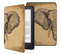 Case For 7" All-New Kindle Paperwhite(12Th Generation 2024) And Kindle Colorsoft Signature Edition - Pu Leather Smart Cover With Auto Sleep/Wake-Mandala Elephant