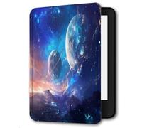 Case For 7 inch 2024 Kindle Paperwhite Case Colorsoft Signature Edition Premium PU Leather Cover For Colorsoft Paperwhite,Sci-Fi Planet