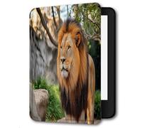 Case For 7 inch 2024 Kindle Paperwhite Cover/Kindle Colorsoft Signature Edition Case/Premium PU Leather Cover For E-Book Colorsoft Paperwhite,Lion Under The Tree