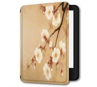 Case For 7 inch 2024 Kindle Paperwhite Cover/Kindle Colorsoft Signature Edition Case/Premium PU Leather Cover For E-Book Colorsoft Paperwhite,Beautiful Plum Blossom