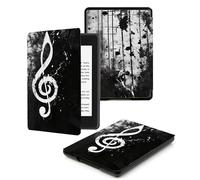Case for 7“ Kindle Oasis (9th and 10th Generation ONLY, 2017 and 2019 Release), Lightweight Shell Cover with Auto Wake/Sleep,Musical Note Splashing Ink