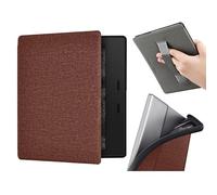Case for 7" Kindle Oasis with Hand Strap - Ultra Slim PU Leather Smart Cover with Auto Sleep and Wake for Kindle Oasis 10th Generation - 2019 release (Brown)