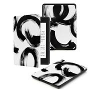 Case for 7" Kindle Paperwhite 12th Generation 2024 and for Kindle Colorsoft Signature Edition, Lightweight Shell Cover with Auto Wake/Sleep, Black Ink Texture