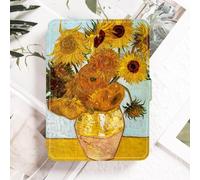 Case for 7" Kindle Paperwhite 12th Generation 2024 & Kindle Colorsoft Signature Edition 2024, Lightweight PU Leather Case Protective Shell with Auto Wake/Sleep -Van Gogh'S Artwork - Sunflowers
