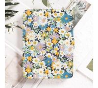 Case for 7" Kindle Paperwhite 12th Generation 2024 & Kindle Colorsoft Signature Edition 2024, Lightweight PU Leather Case Protective Shell with Auto Wake/Sleep -Retro Colorful Petals