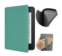 Case for 7" Kindle Paperwhite with Hand Strap - Ultra Slim PU Leather Smart Cover with Auto Sleep and Wake for Kindle Paperwhite 12th Generation - 2024 release (Green)