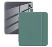 Case for 7" Kobo Libra Colour 2024 Released, Ultra Clear Soft Flexible Transparent TPU Back Cover with Auto Sleep/Wake for Kobo Libra Colour, Dark Green