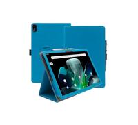 Case for Acer Iconia Tab M10 LTE 10.1 Inch 2024 Upgraded Version,WUNIAK Premium Leather Business Folio Stand Cover with Hand Strap for Tablet,Lightblue.