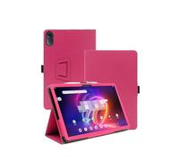 Case for Acer Iconia Tab P10 P10-21Q-870Q Tablet 10.4 Inch 2024 Upgraded Version,WUNIAK Premium Leather Business Folio Stand Cover with Hand Strap for Tablet,Rose Red.