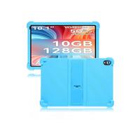 Case for Ainmel 107 10.1 Inch Tablet,Soft Silicone Cover,with Folding Stand,Lightweight Shockproof,Anti-Scratch,All-Around Protection,Azure