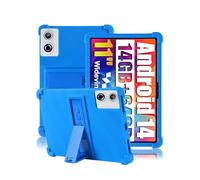 Case for Ainmel AMLA7L02 11 Inch Tablet,daunke Soft Silicone Cover,with Folding Stand,Lightweight Shockproof,Anti-Scratch,All-Around Protection,Blue