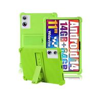 Case for Ainmel AMLA7L02 11 Inch Tablet,daunke Soft Silicone Cover,with Folding Stand,Lightweight Shockproof,Anti-Scratch,All-Around Protection,Green