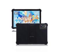 Case for Ainmel Lvea1001 10 Inch Tablet,Soft Silicone Cover,with Folding Stand,Lightweight Shockproof,Anti-Scratch,All-Around Protection,Black