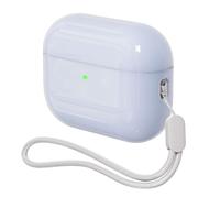 Case for AirPods Pro 2 Never-Sretch-Out DamonLight Shock-Proof Protective Semi Hard Silicone Case Compatible with Apple Airpods Pro 2nd Generation (Pale Blue)