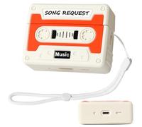 Case for Airpods Pro 2nd Generation Earbuds, XMBYGY Silicone Airpods Pro 2 Charging Case Protective Cover with Cute Cartoon Skin Design Earphones, with Adjustable Anti-Lost Lanyard (Orange)