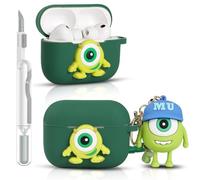 Case for AirPods Pro 3 | for AirPods Pro 3rd Generation 2025 | Silicone Cover | Full Protection | Cartoon Skin Design | with Cleaning Kit | and Various Styles Cute Doll Keychain for Boy Girl (MRQ)