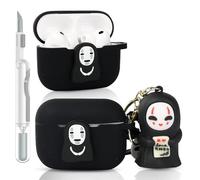 Case for AirPods Pro 3 | for AirPods Pro 3rd Generation 2025 | Silicone Cover | Full Protection | Cartoon Skin Design | with Cleaning Kit | and Various Styles Cute Doll Keychain for Boy Girl (FSMN)