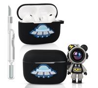 Case for AirPods Pro 3 | for AirPods Pro 3rd Generation 2025 | Silicone Cover | Full Protection | Cartoon Skin Design | with Cleaning Kit | and Various Styles Cute Doll Keychain for Boy Girl (SCSP)