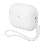 Case for AirPods Pro 3 Never-Sretch-Out DamonLight Shock-Proof Protective Semi Hard Silicone Case Compatible with Apple Airpods Pro 3rd Generation (White)