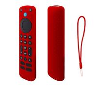 Case for Alexa Voice Remote Pro 2022, Remote Control Silicone Cover, Anti-Loss Shockproof Television Remote Replacement Case (Red)