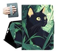 Case for All Amazon Kindle Fire 7 Tablet case 2019/2017 Release 9th/7th Generation,with Hand Straps and Auto Wake/Sleep PU Leather Slim Multiple Angles Stand Smart Cover,Jungle Cat