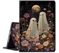 Case for All-New 7" Kindle Paperwhite 12th Gen 2024 & Signature Edition, PU Leather Multi-Angle Anti Slide Stand Smart Cover with Auto Wake/Sleep for Kindle E-Reader,Ghosts and Night Flowers