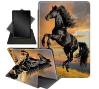 Case for All-New Amazon Fire HD 10 and 10 Plus Tablet (13th/11th Generation, 2023/2021 Release),360 Degree Rotating Stand Smart Protective Cover Case,Prairie Horse