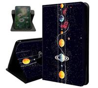 Case for All-New Amazon Kindle Fire 7 Tablet (7", 12th Generation, 2022 Release) with Auto Sleep/Wake 360 Degree Rotating Swivel Adjustable Stand Cover for Fire 7 2022,Space Planet