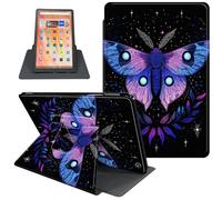 Case for All-New Amazon Kindle Fire HD 10 Tablet (13th Generation, 2023 Release) 10.1", 360 Degree Rotating Folio Stand Smart Cover for Fire Tablet 10 2023, Auto Sleep/Wake, Mystical Moth