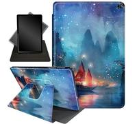 Case for All-New Fire HD 8 & 8 Plus Tablet (12th /10th Gen, 2022/2020),360 Degree Rotating Stand Smart Protective Cover Case,for Amazon Fire HD 8 inch Tablets (2022/2020),Night Sailing Ship 0