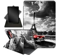 Case for All-New Kindle Paperwhite 12th Gen 2024 (7") & Kindle Colorsoft Signature Edition (7"),360 Degree Rotating Stand Smart Protective Case,Tower and Cars