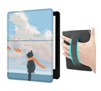 Case for All-New Kindle Paperwhite (6.8", 11th Generation, 2021 Release) with Hand Strap, Hard PC Smart Case with Auto Wake/Sleep Function (Cat's Dreams)