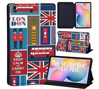 Case for All-New Samsung Galaxy Tab S6 Lite 10.4 Inch 2020 (SM-P610/P615), Ultra Slim Lightweight Stand Cover with Auto Sleep/Wake Fit Galaxy Tab S6 Lite 10.4 2020 (Britain symbol)