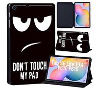 Case for All-New Samsung Galaxy Tab S6 Lite 10.4 Inch 2020 (SM-P610/P615), Ultra Slim Lightweight Stand Cover with Auto Sleep/Wake Fit Galaxy Tab S6 Lite 10.4 2020 (don't touch my pad)
