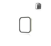 Case for Amazfit Bip 6, yystao Hard PC Case Cover with 9H Tempered Glass Screen Protector Full Coverage Integrated Protective Cover, White