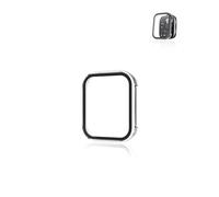 Case for Amazfit Bip 6, yystao Hard PC Case Cover with 9H Tempered Glass Screen Protector Full Coverage Integrated Protective Cover, Transparent