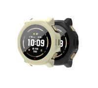 Case for Amazfit T-Rex 3 Pro 44mm Smart Watch,UYRUREL PC Shell+Tempered Glass Integrated Design,Anti Fall and Scratch Resistant, High-Definition and Transparent,Black+White,2 Pack