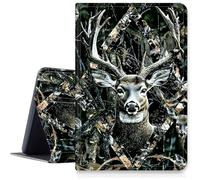 Case for Amazon Fire 7 Tablet 7" 12th Generation 2022 Release PU Leather Smart Protective Cover with Auto Sleep/Wake for Fire 7 2022,Deer Head